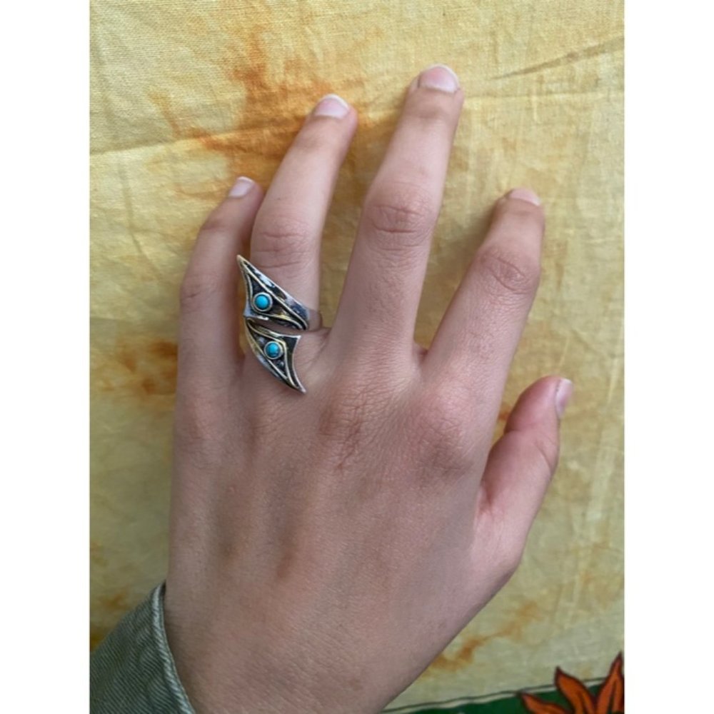 Vintage Native American sterling silver turquoise
